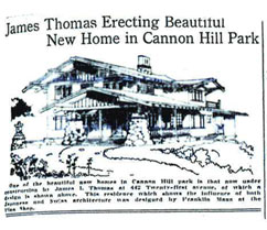 James Thomas Spec House, Spokane - 1913